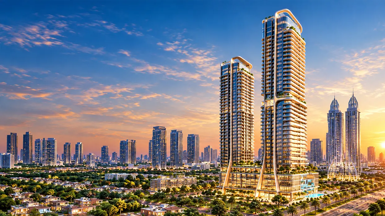 Shahrukhz Residences tower at Dubai Maritime City