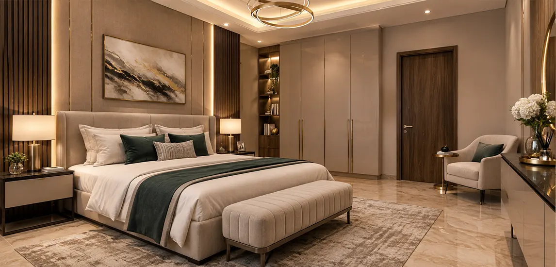 Bedroom at Shahrukhz Residences